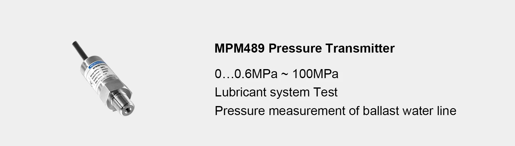 Transmetteur de pression ATEX MPM489