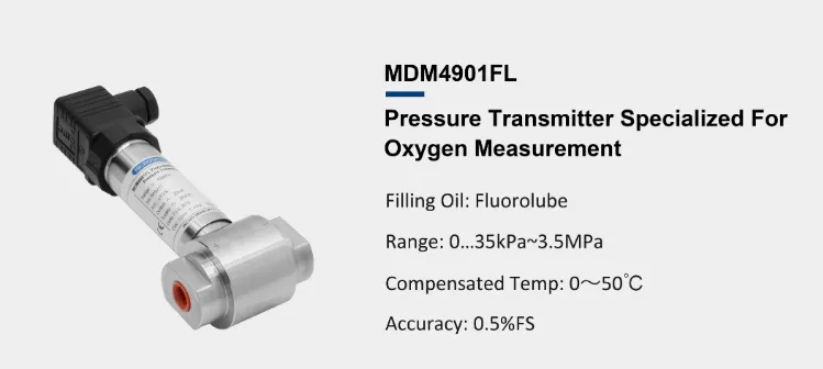 capteur de pression différentielle pour la mesure de la pression de l'oxygène MDM4901FL