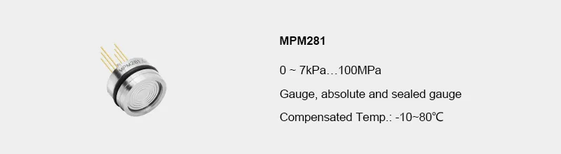 Capteur de pression MPM281 de Φ19 x 11,5 mm